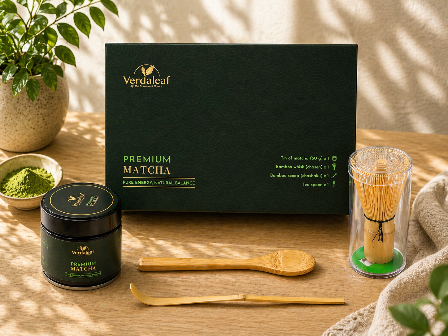 Verdaleaf Matcha Ritual Gift Set – Ceremonial Grade Japanese Matcha