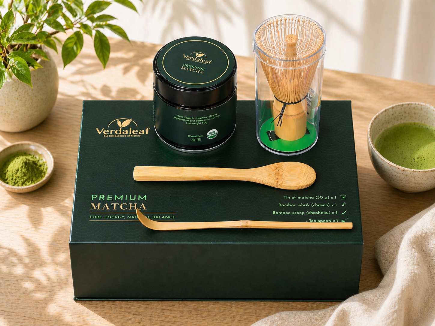Verdaleaf Matcha Ritual Gift Set – Ceremonial Grade Japanese Matcha